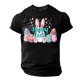 thumbnail image 5 of Camisa Casual de Cuello de la Tripulación de la Impresión de Pascua de Manga Corta de Verano Top Ligero de Poliéster para los Hombres, Camiseta de Manga Corta para el Uso Diario de Primavera Verano, 5 of 8