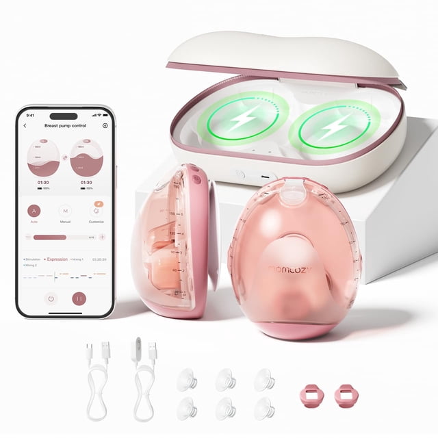 Extractor de Leche Momcozy Air 1 Inalámbrico Delgado con Control por App
