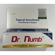 Dr. Numb 5% Lidocaine Topical Anesthetic Numbing Cream for Pain Relief 10g