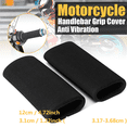 thumbnail image 3 of 2 Pack Motorcycle Anti Vibration Grip Covers Inner diameter: 27mm (applicable range: 2.6-3.0CM) Comfort Foam Slip On for All Handgrips, 3 of 5