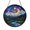 Acrylic 3.5 Inch, variant on Celestial Fantasy City Stained Glass Style Window Hanging Suncatcher, Decorative Starry Night City Glass Style Art Panel for Fantasy Window Decor Ornament Gift