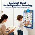 thumbnail image 6 of New Electronic Alphabet Wall Chart,Talking Wall Chart for Kids,English & Spanish Learning Poster with Songs,for Toddlers 1–6 (Blue), 6 of 7