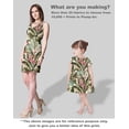 thumbnail image 5 of Soimoi Leaves Print, Silk Fabric, Decor Sewing Fabric by The Yard 42 Inch Wide,Decorative Fabric for Shirts Suits Ties, Pink & Green, 5 of 5