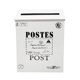 thumbnail image 4 of Buzón de correos retro europeo para exteriores, montado en la pared, buzón de correos Blanco, 4 of 9