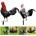 thumbnail image 2 of 2 piezas de 2 piezas para la vida de la estaca de aves de corral acrílico en el jardín Simulación de la estaca de la estaca de pollo estaca de pollo, 2 of 4