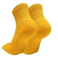 thumbnail image 2 of COUVER Cushioned Athletic Crew Socks 2 Pairs, Golden Yellow, Small, 2 of 8