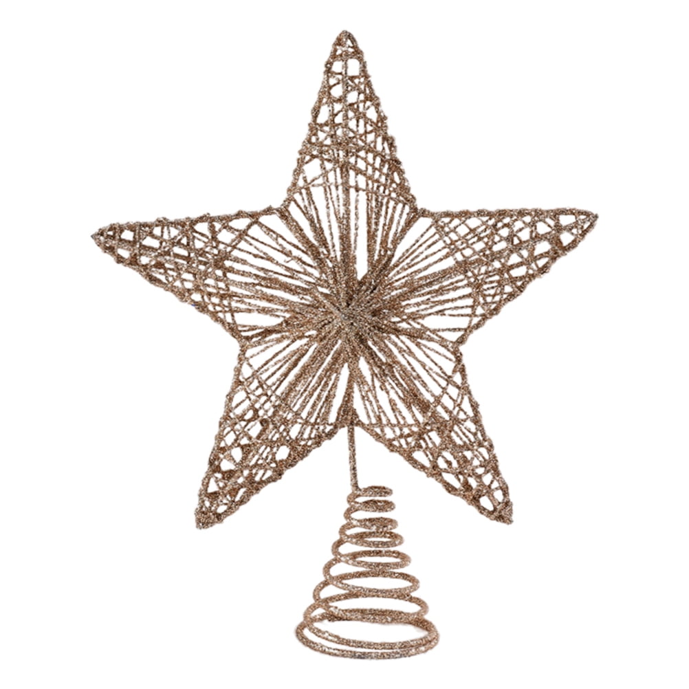 Christmas Tree Topper Metal Christmas Tree Star Topper FivePointed
