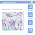 thumbnail image 4 of SKYSONIC 6PCS Purple Lavender Floral Towels Cotton Washcloths Set,Quick Drying & Absorbent Soft Bathroom Hand Towel Lightweight & Portable Fingertip Towel, 4 of 7