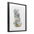 thumbnail image 2 of Stupell Industries French Country Floral Teacup Chinoiserie Black Framed Print Under Glass, 13 x 16, by Kim Allen, 2 of 8