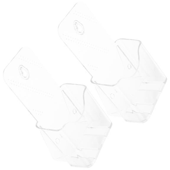 HEMOTON Clear Acrylic Brochure Holder for Desk or Table, 2-Pack Document Display Stand for Office and Retail Use