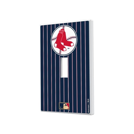 Boston Red Sox 1970-1975 Cooperstown Pinstripe Single Toggle Light Switch Plate