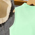 thumbnail image 6 of Gunia Flower Teen Girl Dresses For Wedding Elegant Long With Pleated Skirt Sleeveless Design Summer Occasions Party Wear Formal Green Dress For Girls 7-12 Years, 6 of 9