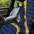 thumbnail image 4 of XYZCANDO Barbados Flag & Typography Pattern Car Seat Towel Cover Sweatproof, Non-Slip Breathable Automotive Seat Towel Protector Machine Washable, 4 of 11