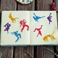 thumbnail image 6 of Break Dancer Painting Stencil 8.3x11.7inch Reusable Break Dance Boy Girl Drawing Decoration Template Street Dance Stencil for Painting on Wood Wall Fabric Paper Furniture, 6 of 9