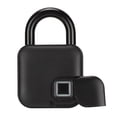 thumbnail image 4 of Fingerprint Lock, Waterproof Long Standby Time Fingerprint Padlock Black with 3 Colors Indicator for Door, 4 of 7