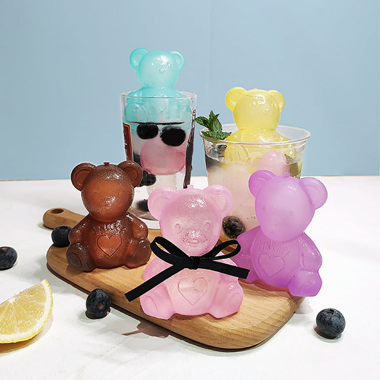 1pc 3d Diy Ice Cube Trays Little Bear Molds Drink Cake Decoration For  Christmas Party Family To Make Lovely Ice Coffee Cocktail
