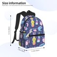 thumbnail image 2 of Disketp Cartoon Rabbit Mochila Ligera Clásica con Múltiples Bolsillos, Mochila Casual para Hombre y Mujer, Ideal para Escuela, Trabajo y Viajes, 2 of 6