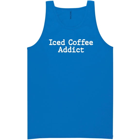 Iced Coffee Addict Neon Tank Top
