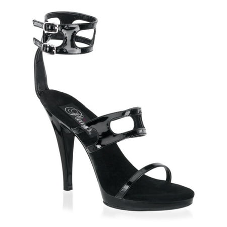 Chic 4 1/2 Inch Stiletto Heel - 4 1/2 Inch Sexy Evening Shoe High Heel Stiletto Heel Black Sandal Shoe