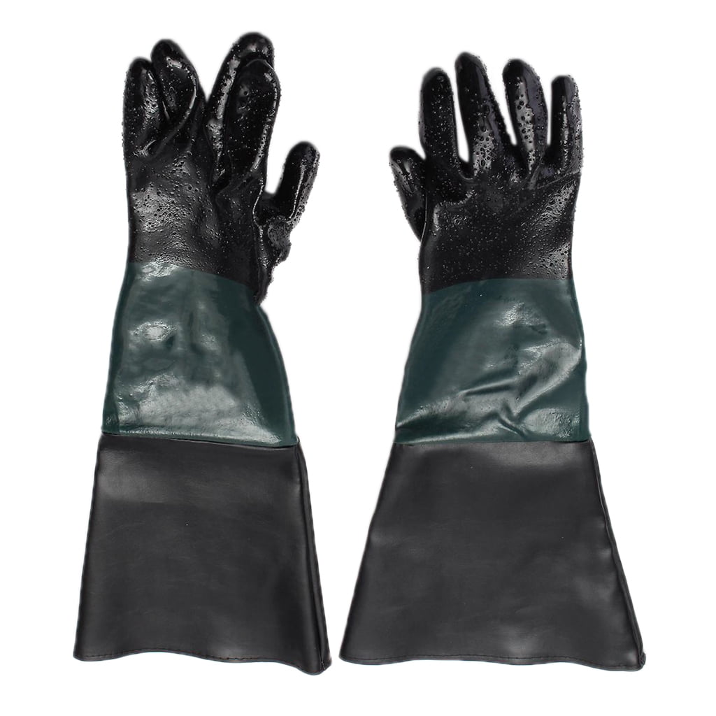 7" x 26" RED-TUFF-Blast Gloves for Sandblasting Sandblaster Blast Cabinet 