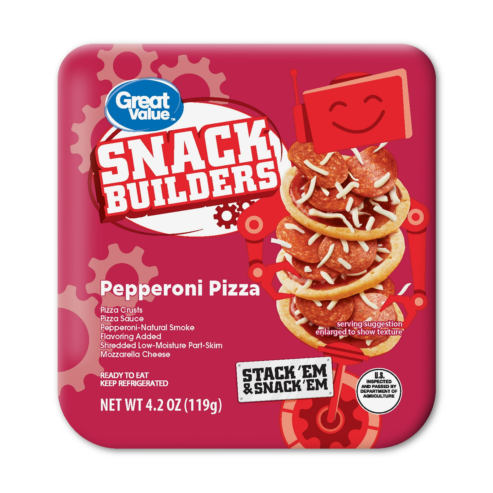 Great Value Pepperoni Pizza Snack Builders, 4.20 oz