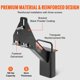 thumbnail image 4 of VEVOR Soporte de llanta de repuesto, montaje de llanta de repuesto para remolque, capacidad de 160 lbs, accesorios de remolque utilitario que se adapta a la mayoría de las ruedas de 4 y 5 y 6 y 8, 4 of 9