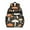 Colorful Mushroom Plant, variant on Yellow Brown Mushroom Small Flower White Pattern Backpack for School,Cute School Bag,Schoolbag with Adjustable Shoulder Straps & Padded Back,15.25"x11.5"x5.25"