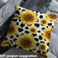 thumbnail image 2 of Castle Fairy Cow Print Fabric by the Yard 10 Yard,Rustic Sunflower Room Decor Fabric by the Yard,Black Yellow Sewing Fabric,Ultra Soft Floral Home Decor, 2 of 6