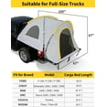 thumbnail image 2 of Truck Bed Tent with Awning - Waterproof Pickup Camping Shelter for 6.5 FT and 8.2 FT Truck Beds, 2 of 7