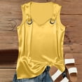 thumbnail image 5 of Kaemgyyd Silk Satin Tank Tops for Women Scoop Neck T Shirts Casual Camisole Sleeveless Clothes Summer Basic Tee, 5 of 6