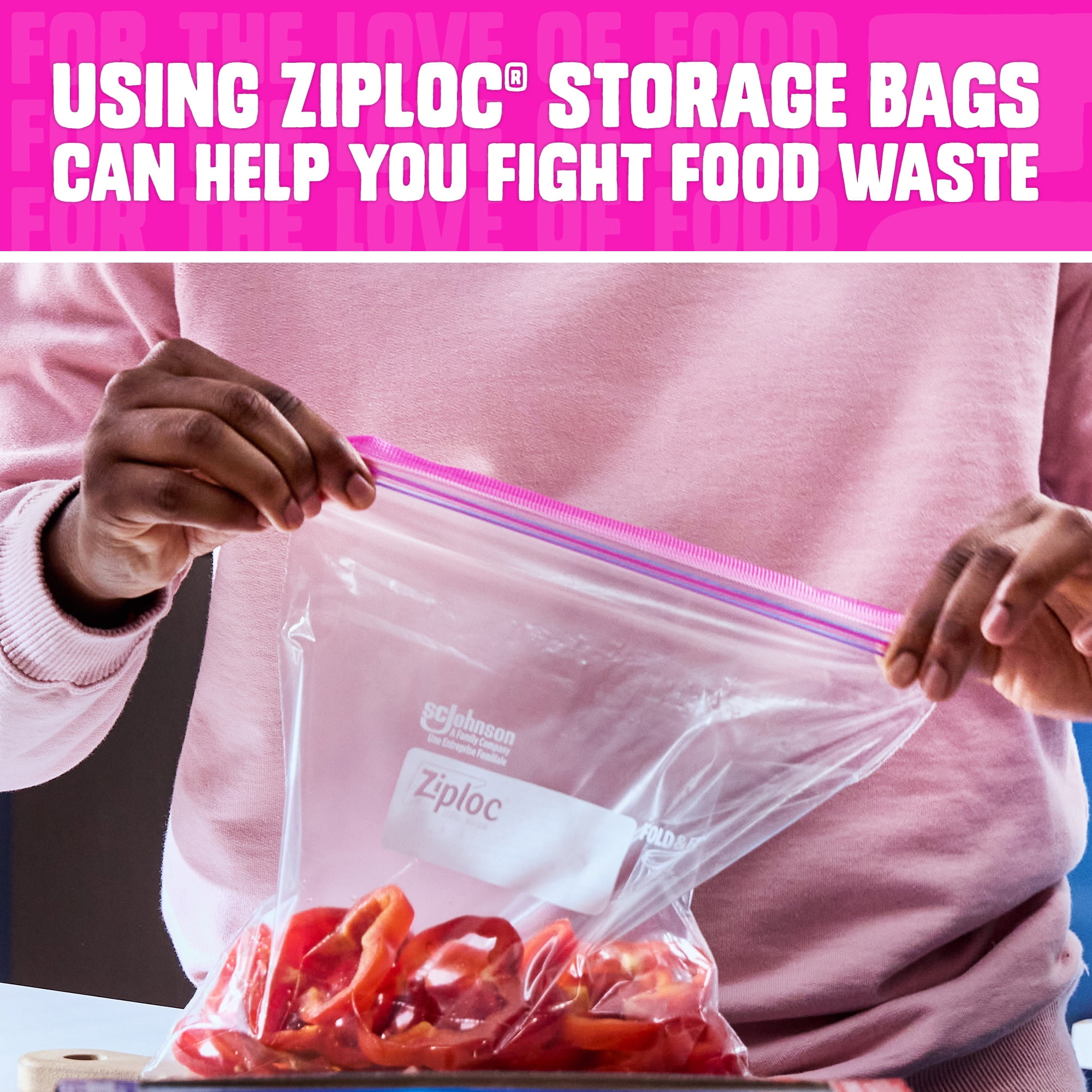 (4 pack) Ziploc Brand Food Storage Bags, School Supplies, with Grip 'n Seal Technology, Zipper, Gallon, 40 Count