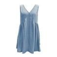 thumbnail image 3 of WILLBEST Vestido De Verano Para Mujer, Vestido Camisero Sin Mangas Para Mujer, Vestido Informal Holgado De Verano Con Cuello En V, Vestido Mini Para Playa, 3 of 3