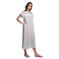 thumbnail image 3 of Moomaya Chemise de Nuit d'Allaitement à Col Rond Imprimée pour Femmes en Coton, 3 of 6