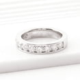 thumbnail image 2 of Eclet Jewels 2.4 Ct Round Brilliant Cut Lab Created Diamond Band - Wedding Silver Band - Engagement Anniversary Channel Set Eternity Ring Band for Women's - Handmade Jewelry for Mom/Sister/Girlfriend, 2 of 9