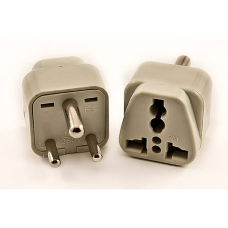 Universal Grounded Travel Plug Adapter For India, Nepal (Type (Best Universal Travel Adapter India)