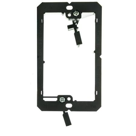 - ACCL Nylon, Low Voltage Single Gang Wall Plate Mounting Bracket, 1pk
