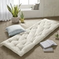 thumbnail image 2 of Intelligent Design Edelia Poly Chenille Lounge Floor Pillow Cushion, Ivory, 27" x 74", 2 of 7
