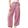 thumbnail image 2 of YuXingFu Womens Cargo Pants Women Petite Relaxed Harem - Back Pocket Streetwear Hot Pink L, 2 of 9