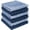 Blue, variant on Premium Kitchen Towels (20”x 28”, 6 Pack) | Large Cotton Dish Towels | Flat & Terry Highly Absorbent Kitchen Linen Set with Hanging Loop | Red Striped