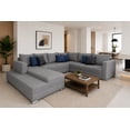 thumbnail image 1 of Sala Esquinera en U EL BAZAR STORE Corbel Gris plata Moderna en U 200x315x255 cm, 1 of 8