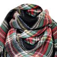 thumbnail image 4 of Dndkilg Womens Square Hiking Scarf Shawl Cover Up Pashmina Outdoor 140cm/55.12 inches Blanket Scottish Tartan Winter Christmas Poncho Check Plaid for Women Men Cozy Scarves Black, 4 of 4