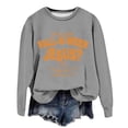 thumbnail image 3 of Telankuip Are You Fall O Ween Jesus Tops for Women Halloween Pumpkin Graphic Sweatshirts Classic Crew Neck Long Sleeve Loose Comfort Casual Pullovers for Fall Holiday Party 2026 1-Grey XL, 3 of 4