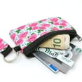 thumbnail image 3 of Wrapables Neoprene Mini Wristlet Wallet / Credit Card ID Holder with Lanyard, Pink Roses, 3 of 7