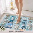 thumbnail image 6 of Nautical Lighthouse Doormat Outdoor Entrance 18"x30", Ocean Starfish Anchor Sailboat Shell Absorb Moisture Dirt Door Mats, Non-Slip Rubber Backing Floor Mats Indoor, Low-Profile Front Door Rugs, 6 of 9