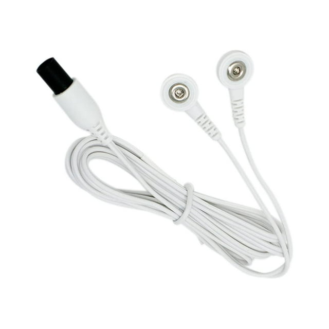 TENS Fils de Câble Compatibles avec les Appareils d'Électrothérapie Omron avec Connecteurs à Pression. Fils de Câble de Remplacement Compatibles avec les Unités Omron TENS : Max, Pro, Pocket. Marque Discount TENS.