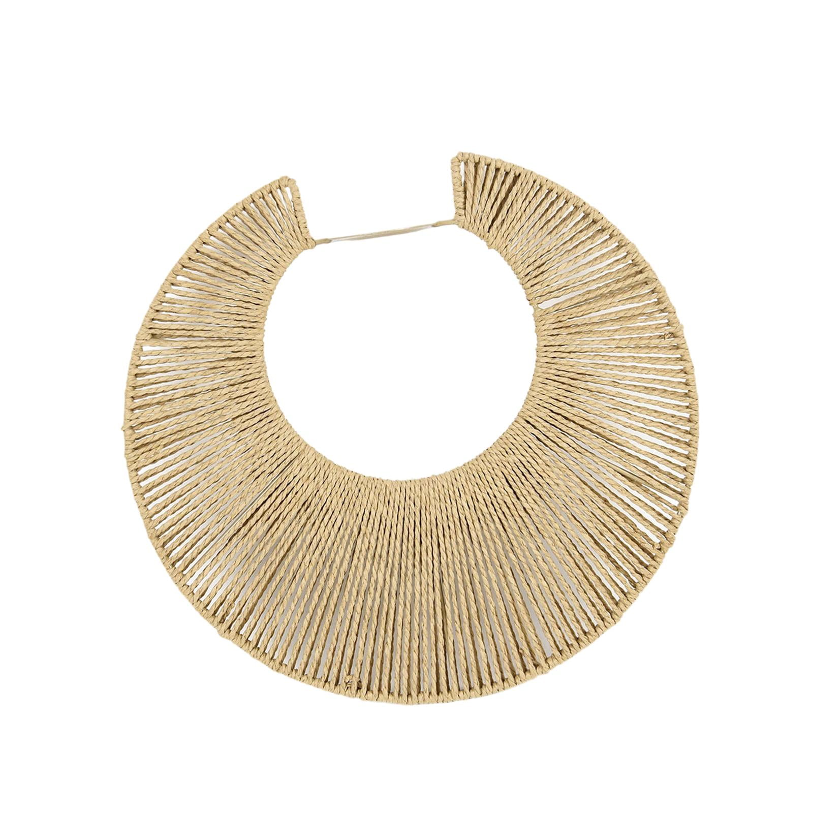 Woven Lampshade Chandelier Cover Eco Friendly Paper Rope for Living Room Bedroom Tea Room