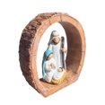 thumbnail image 4 of Adorno colgante de Natividad ovalado para el hogar, oficina, árbol de Navidad pintado a mano, escena del Nacimiento de Jesús, Sagrada Familia, decoración religiosa navideña, colgante, 4 of 8