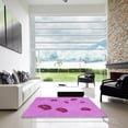 thumbnail image 7 of Ahgly Company Machine Washable Indoor Square Transitional Violet Purple Area Rugs, 5' Square, 7 of 7