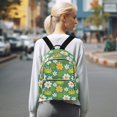 thumbnail image 7 of JIALIOU Mini Backpack Purse for Women Quilted Casual Daypack Small Travel Shoulder Bag, Cute Frog Leaf Flower, 7 of 7