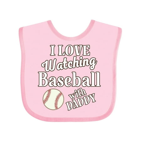 

Inktastic Daddy Baseball Grandson Gift Gift Baby Boy or Baby Girl Bib